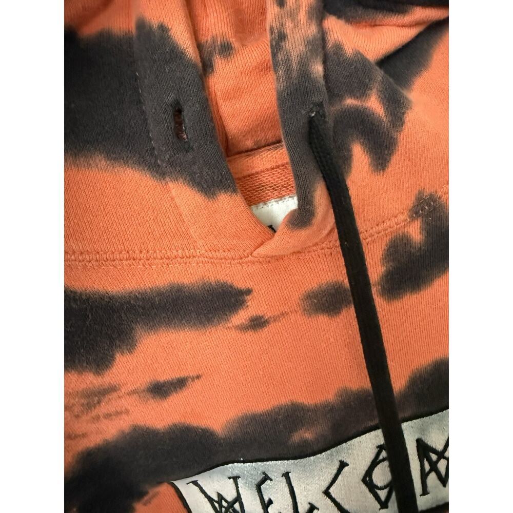 Welcome Skateboards Danny Duncan Hoodie Inkblot Tie Dye Coral Black Size S - Picture 7 of 12